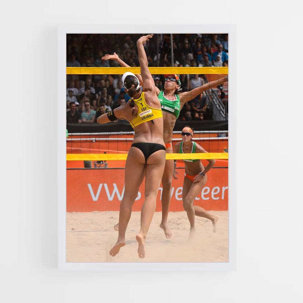 Poster Beach volleyball – affiche Beach-volley (vue 3)
